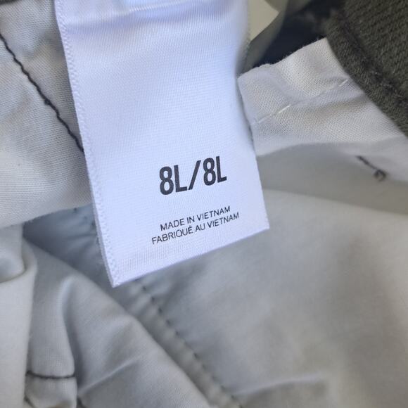 EXPRESS High Waisted Cargo Jogger Pant Size 8 Long Olive Army Green Utility - Picture 5 of 8